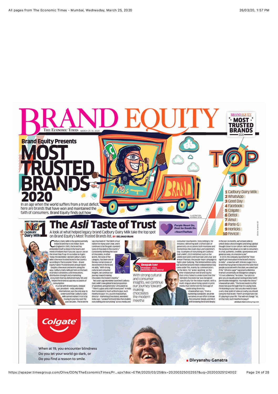 MOST TRUSTED BRANDS 2020